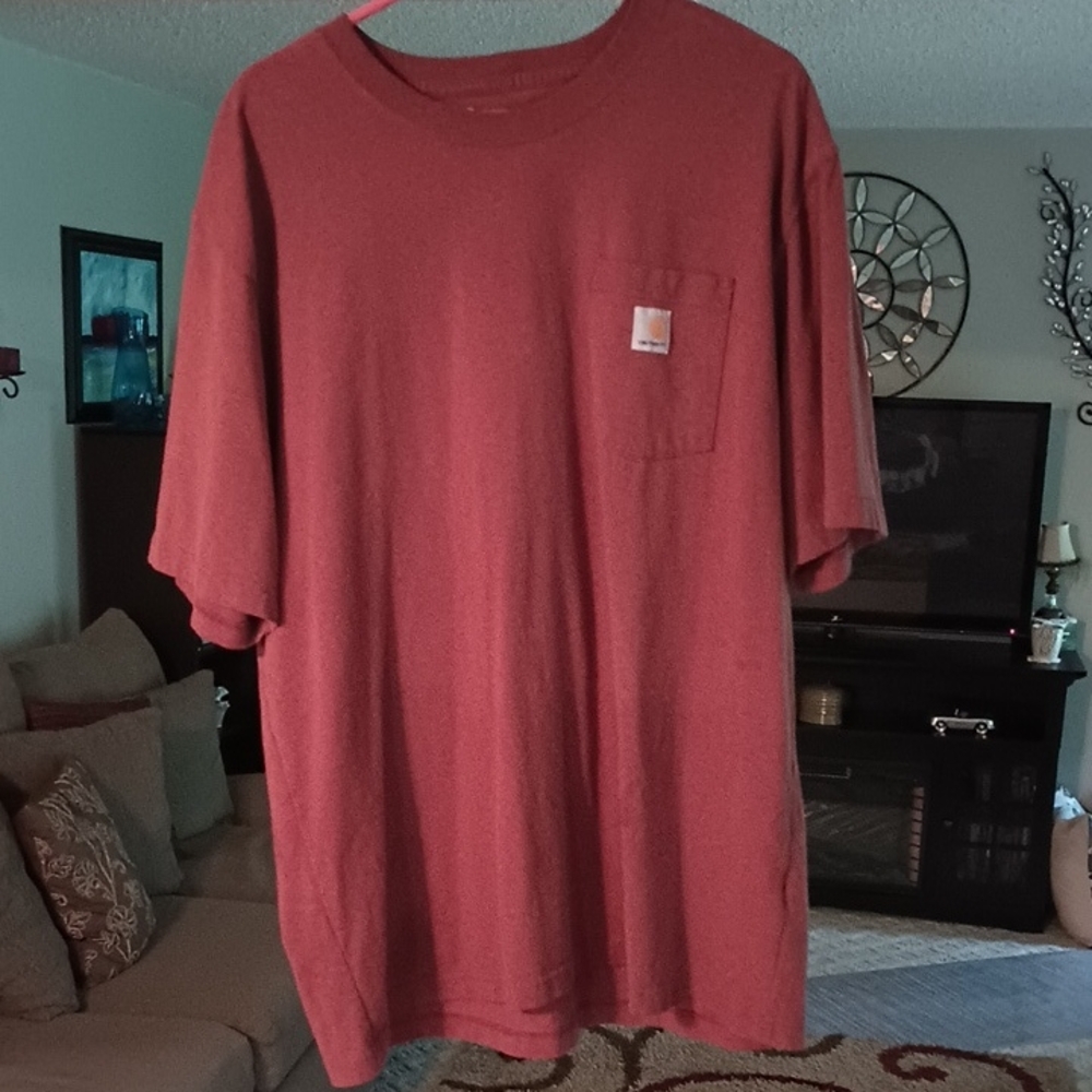 Carhartt Men's Brick Red Short Sleeve Tee
